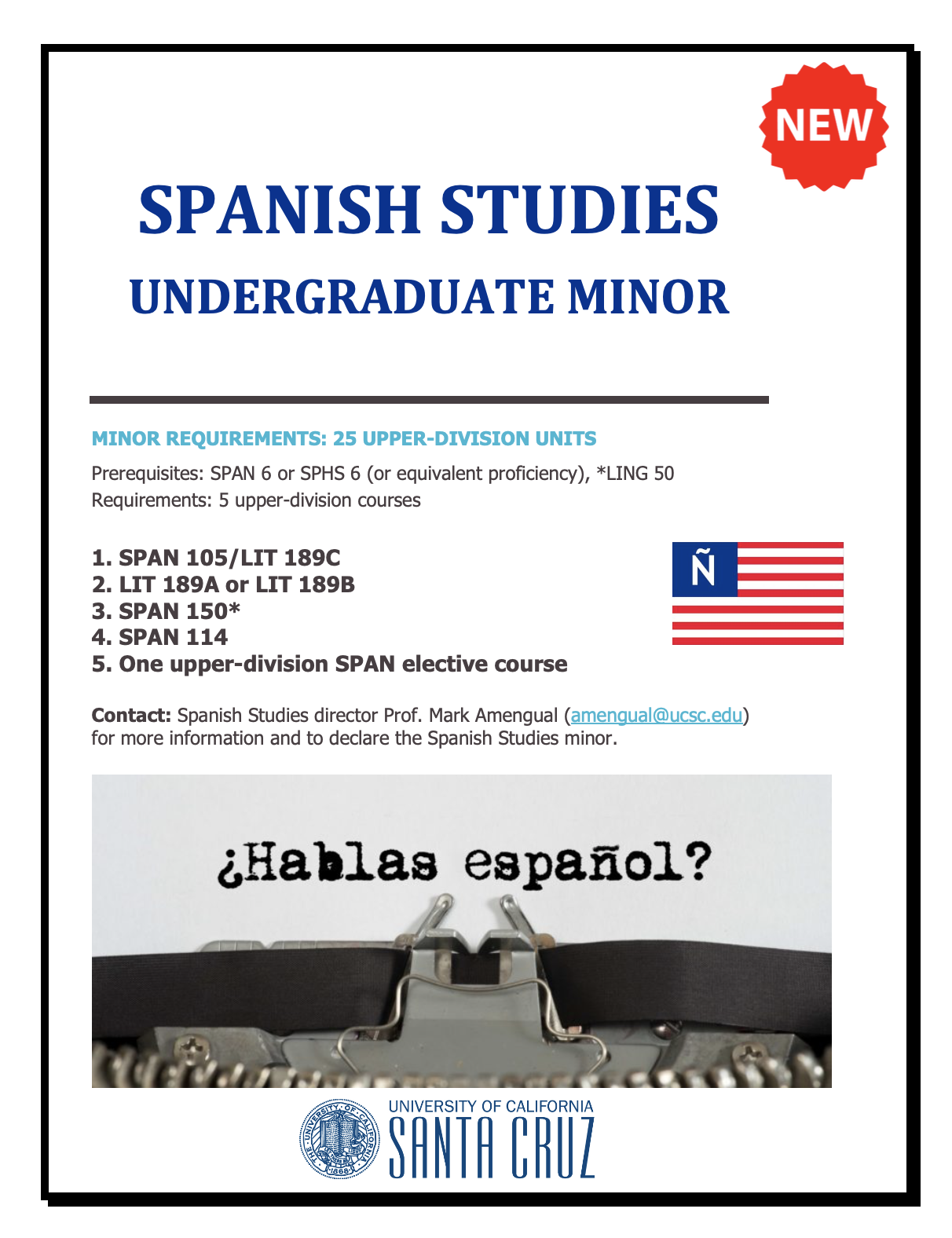 Spanish Studies Minor Flyer